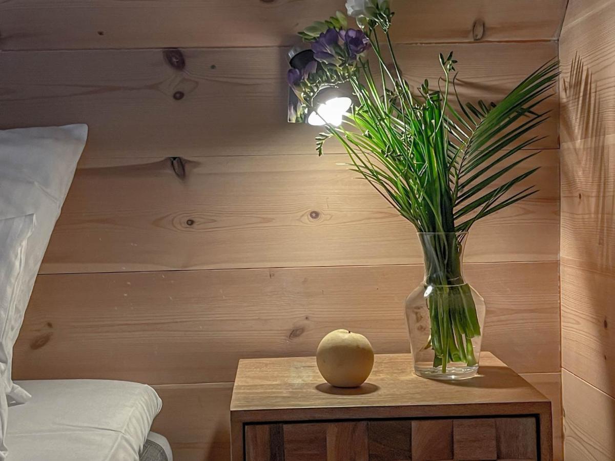 Traumhaff Kuestenchalets - Einzigartige Chalets An Der Ostsee. Ganz Aus Laerchenholz Mit Kamin Und Sauna Vogelsang-Warsin 外观 照片